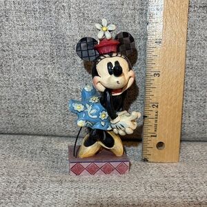 Disney Minnie Mouse Cake Topper with Blue and Red Accents
